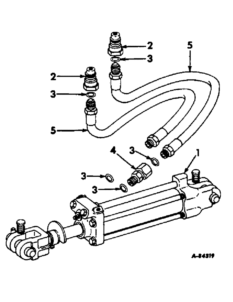 Схема запчастей Case IH 9 COIL - (R-6) - HYDRAULIC CYLINDER AND CONNECTIONS 