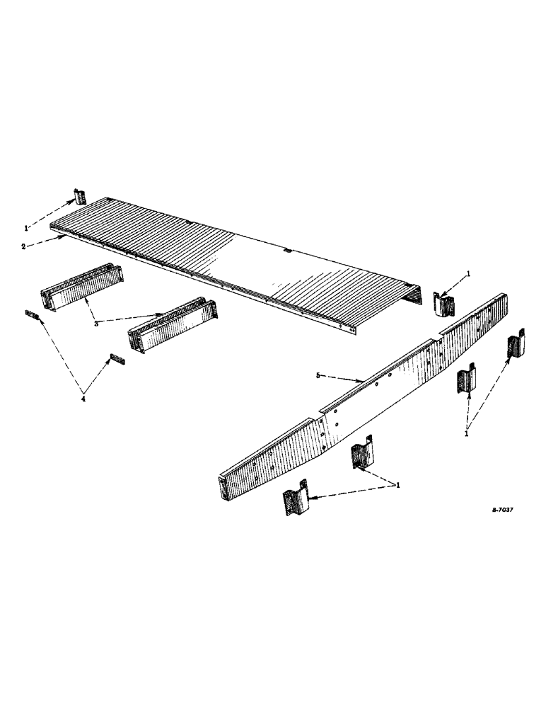 Схема запчастей Case IH VARIOUS - (C-09) - REAR CROSS SILL AND RIGHT SIDE FLOOR PLATE, 1952 AND SINCE 