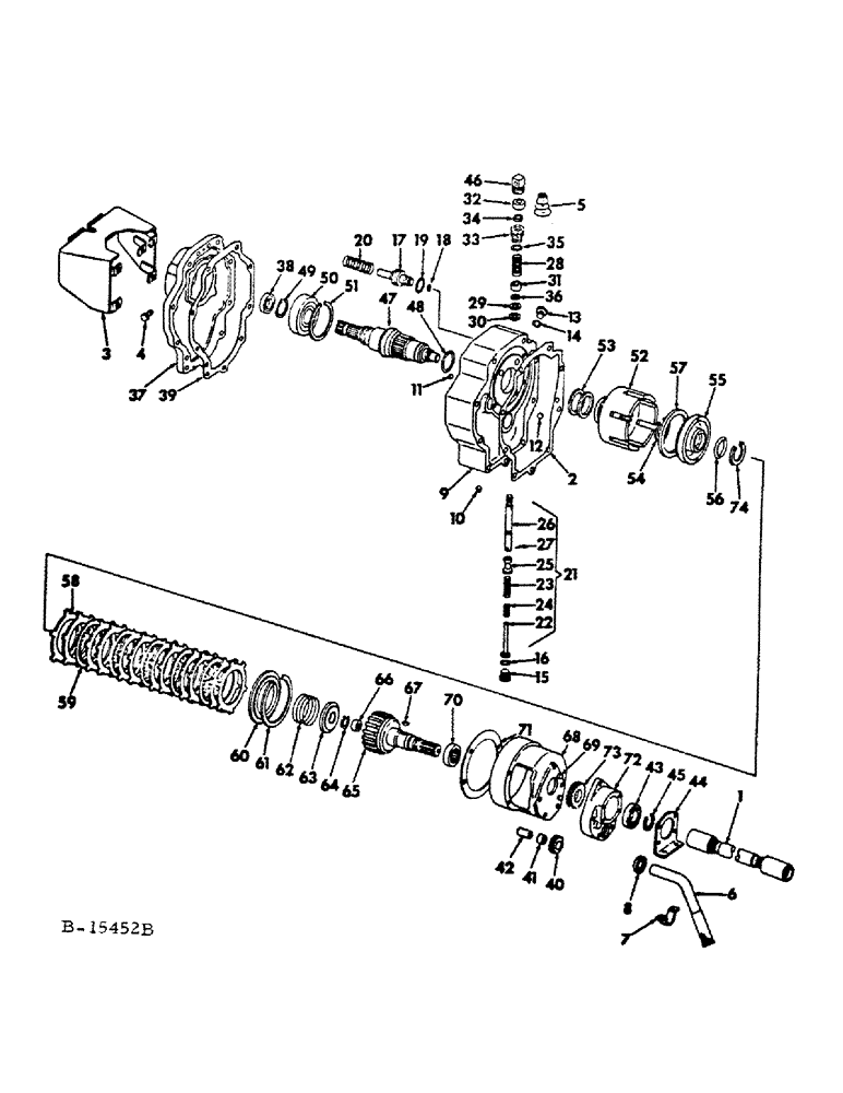 Схема запчастей Case IH 1468 - (07-71) - DRIVE TRAIN, INDEPENDENT POWER TAKE OFF, SINGLE SPEED, 1466 AND 1468 TRACTORS (04) - Drive Train