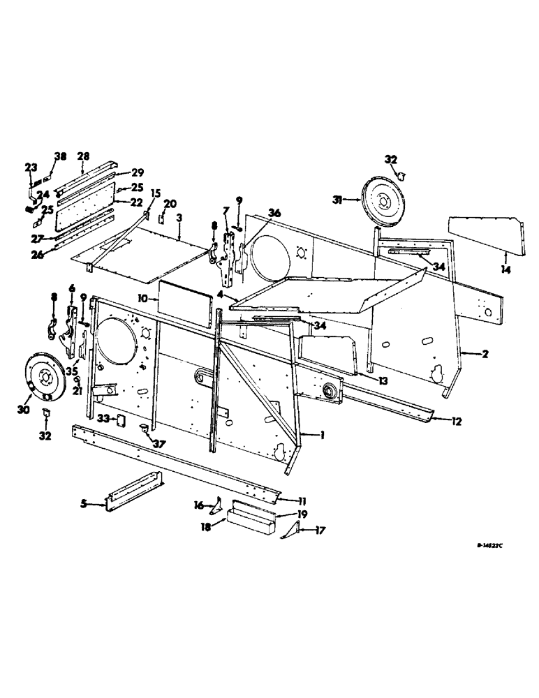 Схема запчастей Case IH 815 - (R-02) - SEPARATOR Separation