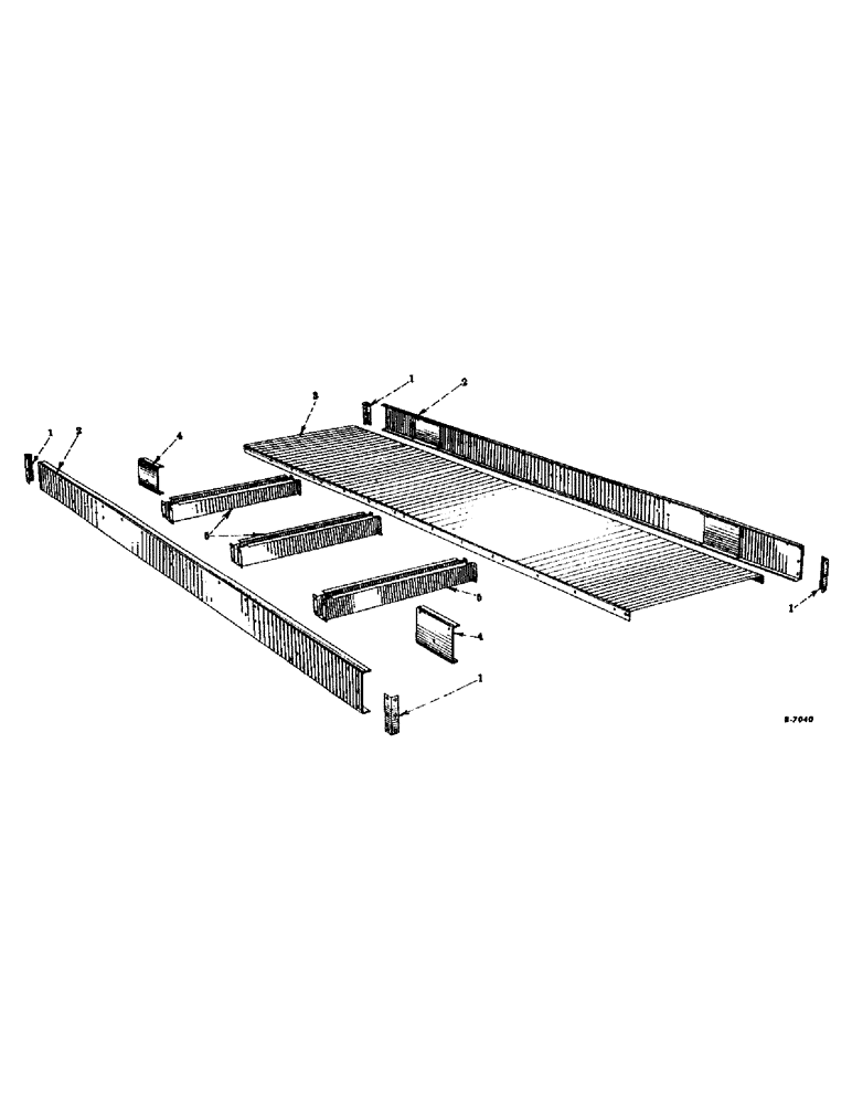 Схема запчастей Case IH VARIOUS - (C-21) - MAIN SILL AND CENTER FLOOR PLATE, PLATFORM AND BOX TYPE, 1952 & SINCE 