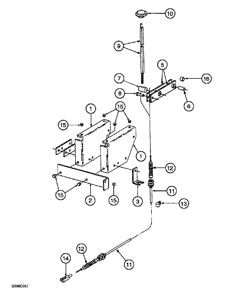 Схема запчастей Case IH 1400 - (8-10) - HEIGHT CONTROL MOUNTING (07) - HYDRAULICS