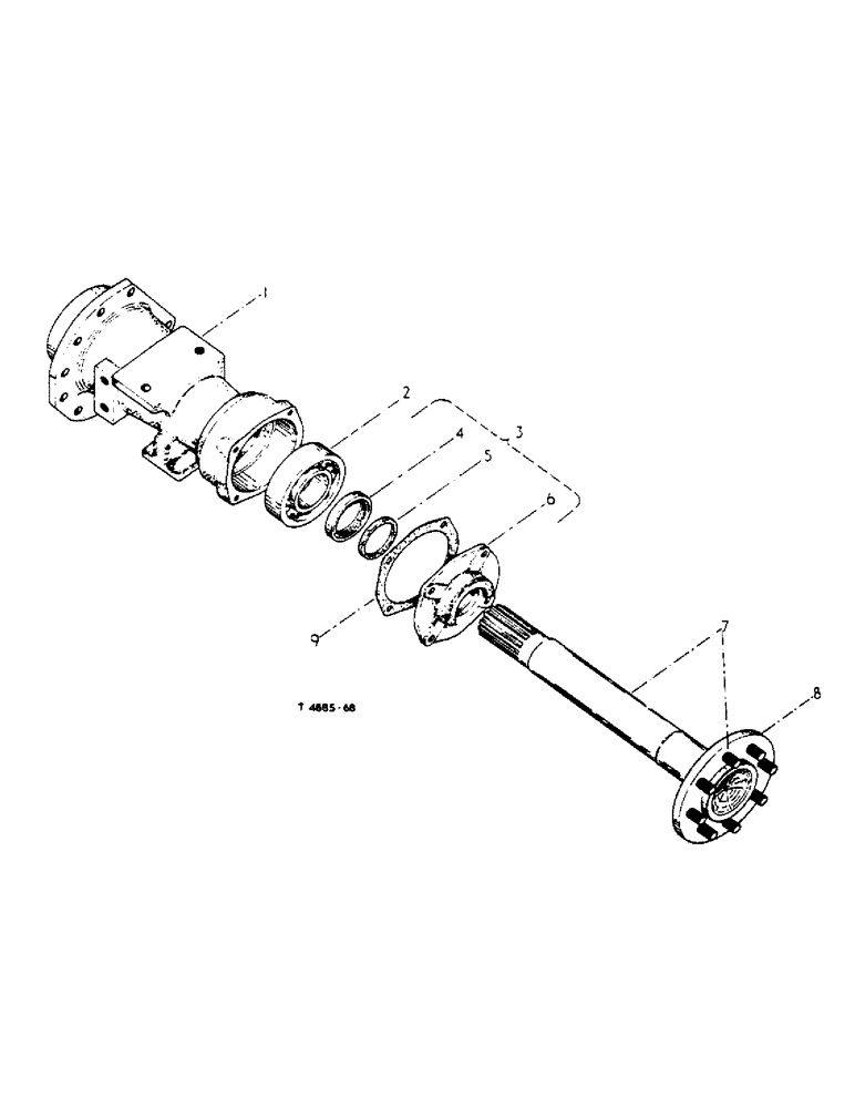 Схема запчастей Case IH 434 - (8-06) - REAR AXLE AND CARRIER - NARROW TREAD (88) - ACCESSORIES