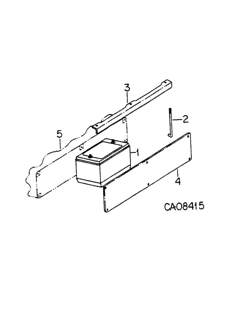 Схема запчастей Case IH 4386 - (08-06[A]) - ELECTRICAL, BATTERY AND MOUNTING, 4386 TRACTORS WITH SERIAL NO. 1500 AND BELOW (06) - ELECTRICAL