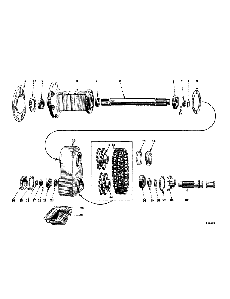 Схема запчастей Case IH 450-SERIES - (307) - CHASSIS, REAR AXLE, (FOR ALL HI-CLEAR TRACTORS) (12) - CHASSIS