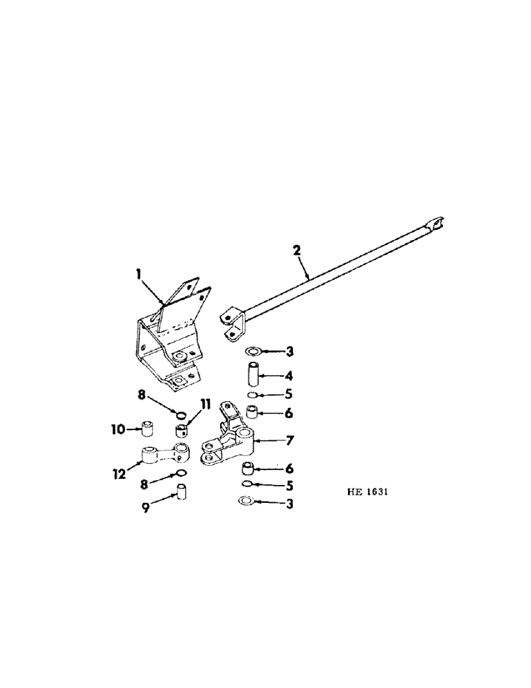 Схема запчастей Case IH 210 - (Q-18) - PLATFORM, KNIFE BELLCRANK LINK AND BRACE, PRIOR TO SERIAL NUMBER 3700 Platforms