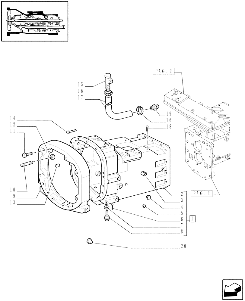 Схема запчастей Case IH JX60 - (1.21.0[01]) - TRACTOR BODY - SPACER, PIPE AND COLLAR (03) - TRANSMISSION