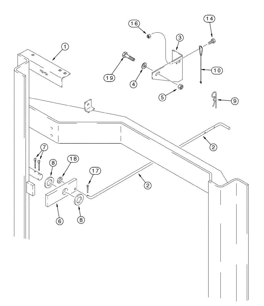 Схема запчастей Case IH 420 - (09D-18) - FRONT BASKET LOCK (16) - BASKET