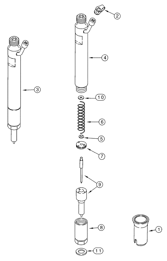 Схема запчастей Case IH 2377 - (03-08) - FUEL INJECTION - NOZZLE - BSN HAJ0295001 (02) - FUEL SYSTEM