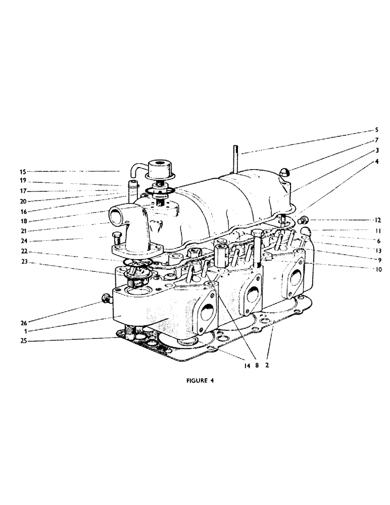 Схема запчастей Case IH 770B - (010) - CYLINDER HEAD (01) - ENGINE