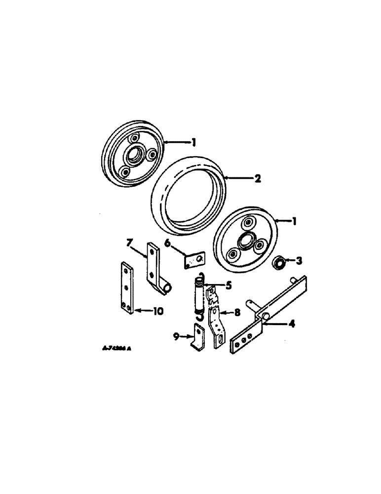 Схема запчастей Case IH 96 - (AC-11) - SEED FIRMING WHEEL, ONE PER ROW 