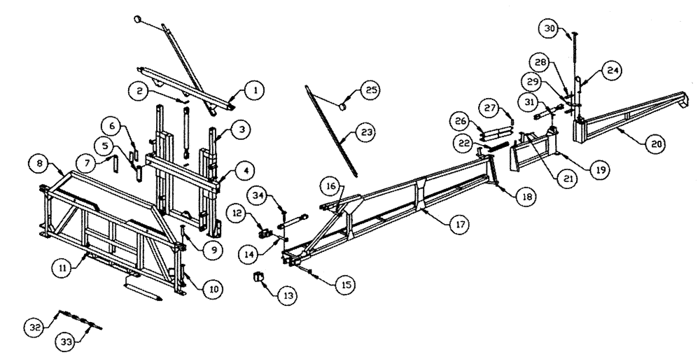 Схема запчастей Case IH TYLER - (07-001) - BOOM ASSEMBLY (60) TYLER SPRAYER (09) - BOOMS