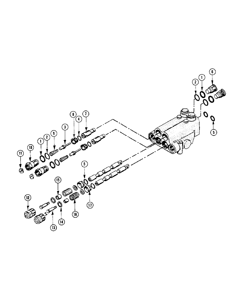 Схема запчастей Case IH 856 - (24) - F49438 CONTROL VALVE 