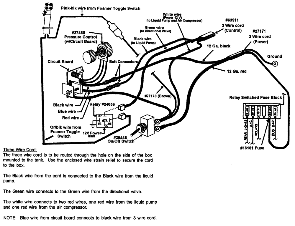 Схема запчастей Case IH PATRIOT WT - (08-002) - FOAM MARKER - HIGH VOLUME (WIRING) Liquid Plumbing