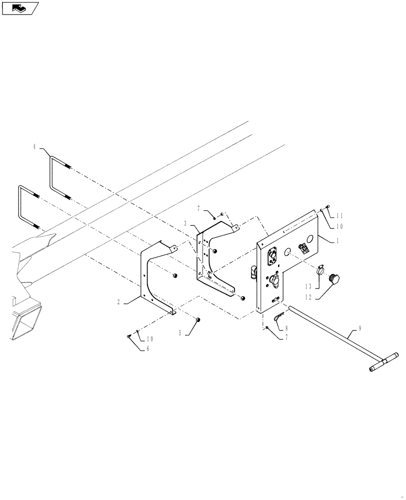 Схема запчастей Case IH 4420 - (09-071) - OPERATION STATION GROUP Liquid Plumbing