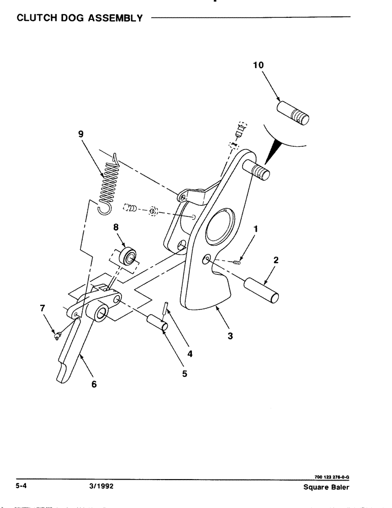 Схема запчастей Case IH 8570 - (5-04) - CLUTCH DOG ASSEMBLY (13) - FEEDER