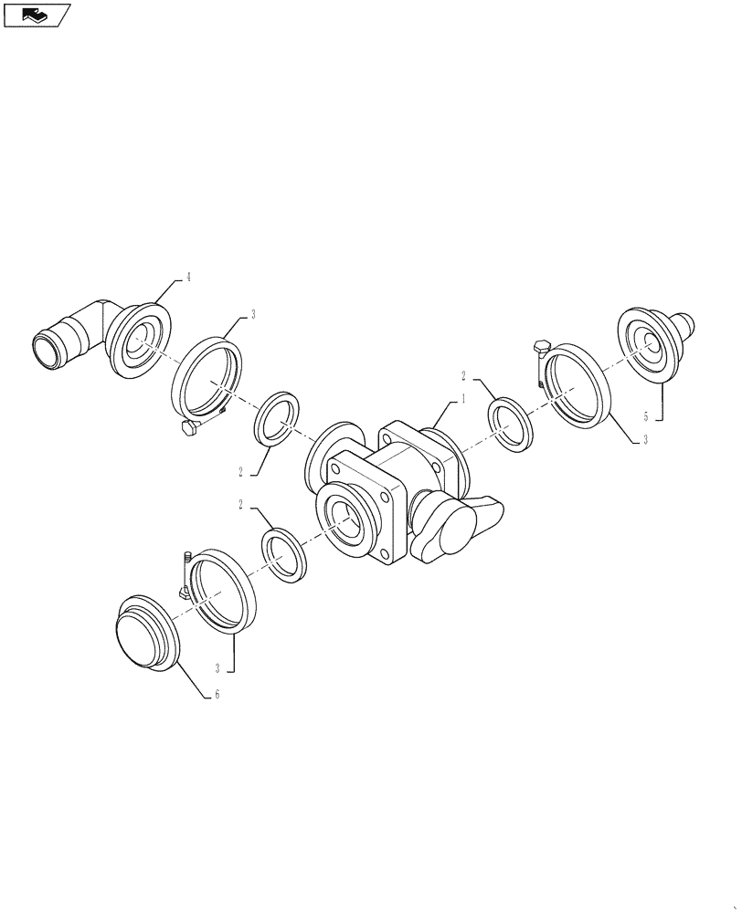 Схема запчастей Case IH 4430 - (40.902.03) - CHEMICAL INDUCTION AND TANK RINSE VALVE (40 ) - PLUMBING