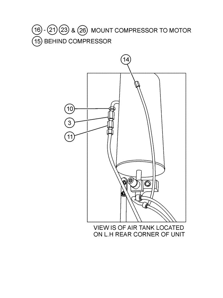 Схема запчастей Case IH SPX4260 - (03-039[02]) - COMPRESSOR ASSEMBLY (01) - ENGINE