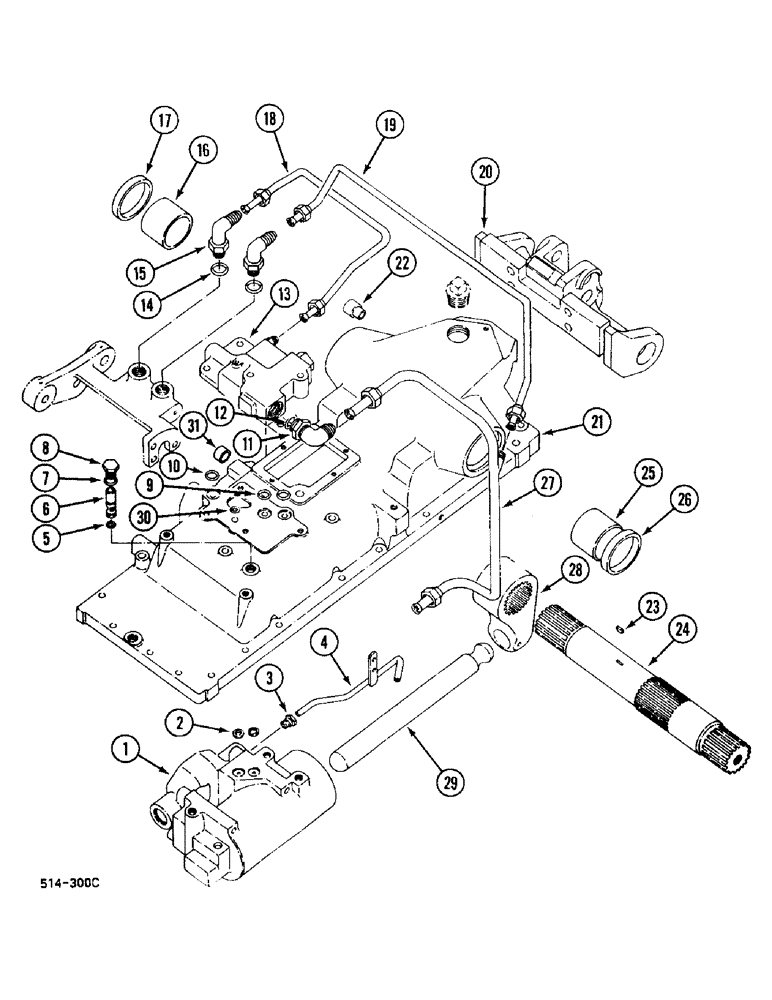 Схема запчастей Case IH 248 - (8-690) - DRAFT CONTROL (08) - HYDRAULICS