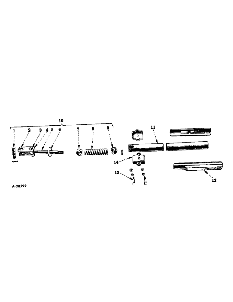 Схема запчастей Case IH VARIOUS - (B-050) - STUB TONGUE TRACTOR HITCH, SPECIAL 