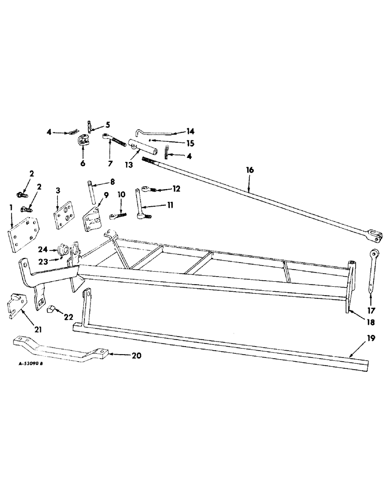 Схема запчастей Case IH 661 - (AB-03[A]) - OUTER FRAME 