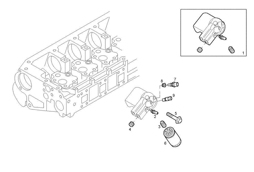 Схема запчастей Case IH F3AE0684D B001 - (2000.109) - FUEL FILTER 