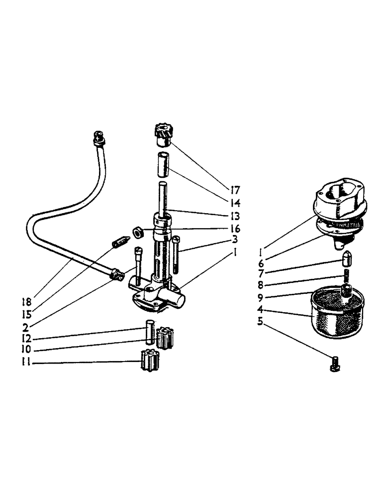 Схема запчастей Case IH 1200 - (015) - OIL PUMP (01) - ENGINE