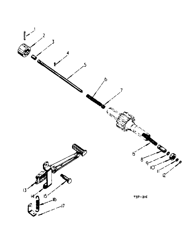 Схема запчастей Case IH 434 - (4-25) - DIFFERENTIAL LOCK - CHASSIS (06) - POWER TRAIN