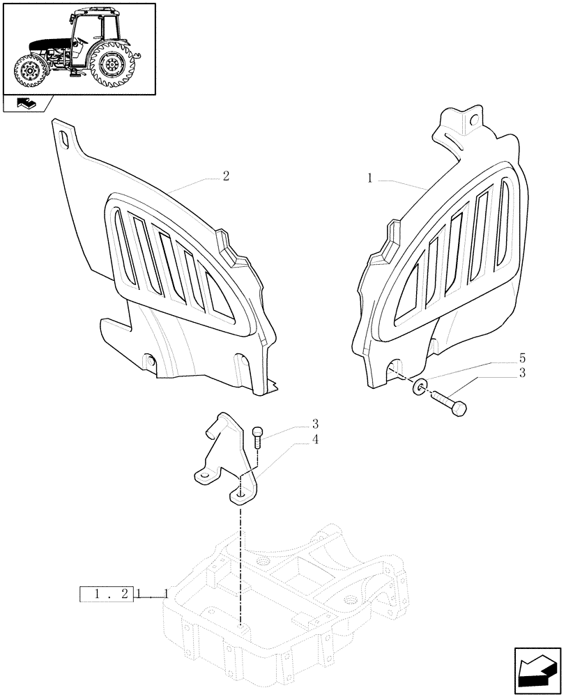 Схема запчастей Case IH FARMALL 75C - (1.83.0[04]) - HOODS - C6509 (08) - SHEET METAL