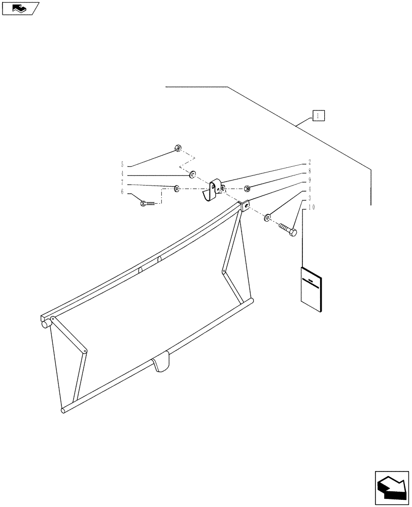 Схема запчастей Case IH PUMA 130 - (88.090.10) - DIA KIT, SUNBLIND FOR REAR WINDOW (88) - ACCESSORIES