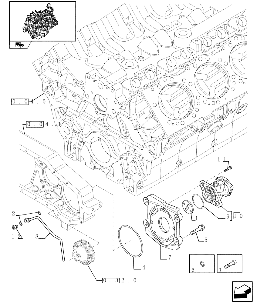 Схема запчастей Case IH FVAE2884X B200 - (0.20.1/ B) - FUEL PUMP LOW PRESSURE (504094922) 