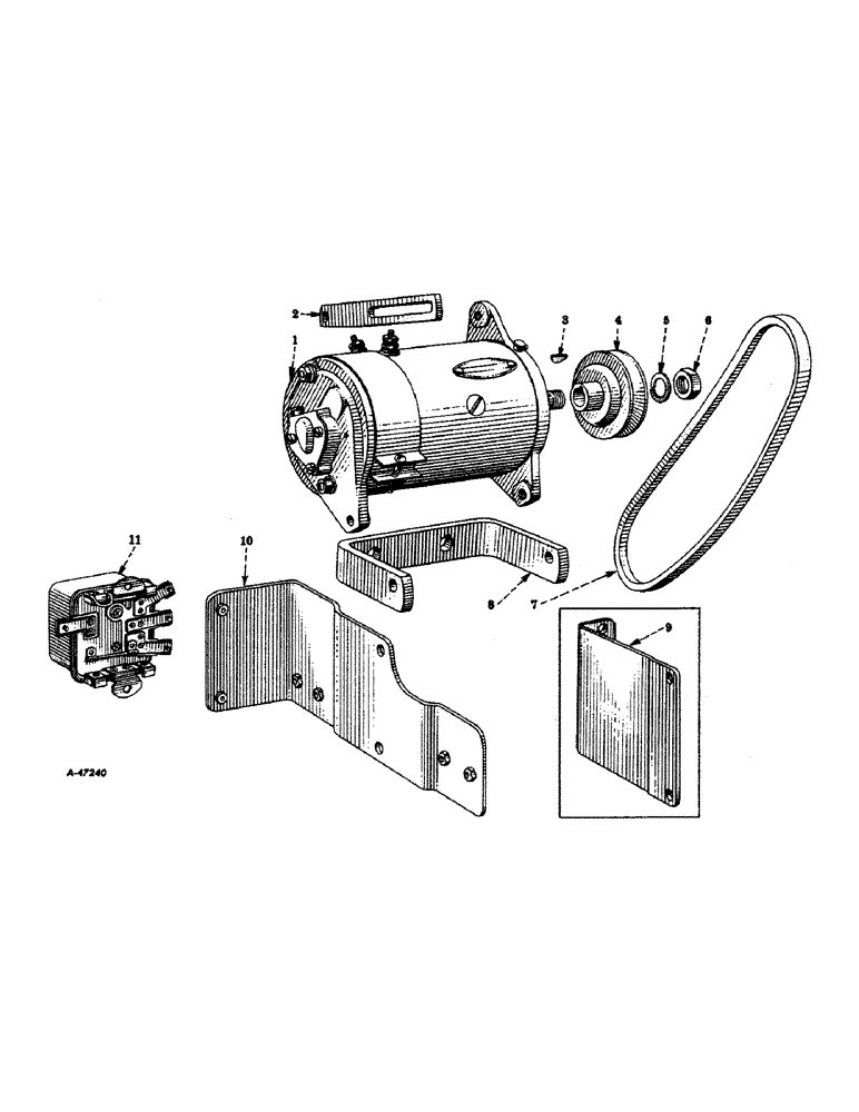 Схема запчастей Case IH 450-SERIES - (112) - ELECTRICAL SYSTEM, CARBURETED ENGINE, GENERATOR AND CONNECTIONS (06) - ELECTRICAL SYSTEMS