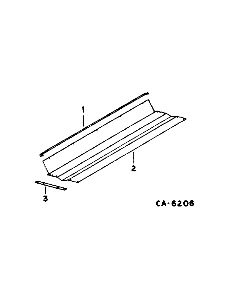 Схема запчастей Case IH 1420 - (25-09) - GRAIN AND TAILINGS ELEVATORS, AUGER TROUGH SHIELD, FOR RICE Elevators