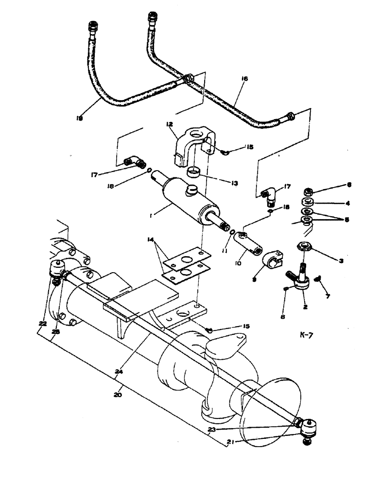 Схема запчастей Case IH 885 - (10-056) - POWER STEERING - 4 WHEEL DRIVE (07) - HYDRAULICS