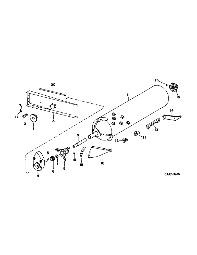 Схема запчастей Case IH 1470 - (21-05) - THRESHING ROTOR AND CONCAVES, ROTOR, SPECIALTY CROP (14) - THRESHING