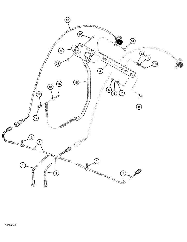 Схема запчастей Case IH 1660 - (04-03) - HARNESS AND SENSORS, FOR 1600 COMBINES, PRIOR TO 1994 (04) - ELECTRICAL SYSTEMS