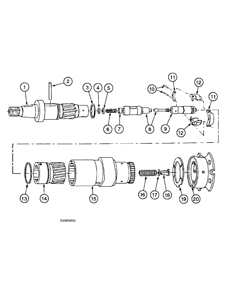 Схема запчастей Case IH DTI-466B - (9E-104) - FUEL INJECTION PUMP, AMERICAN BOSCH CAMSHAFT 