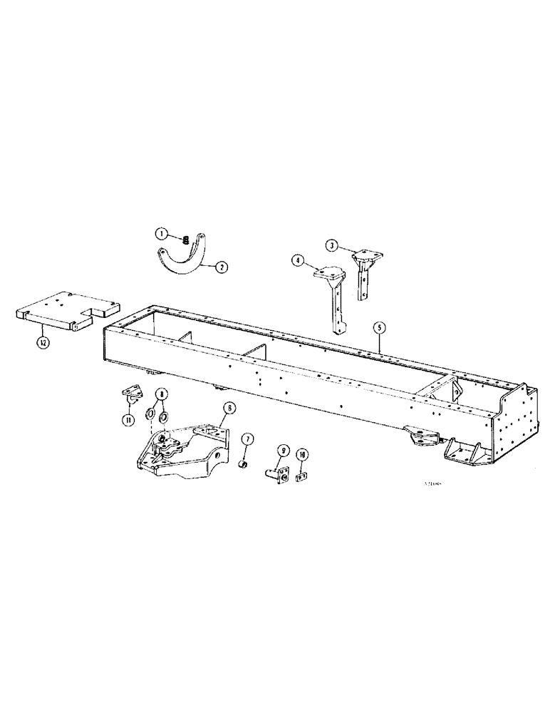 Схема запчастей Case IH 1470 - (172) - FRAME AND ATTACHING PARTS (09) - CHASSIS