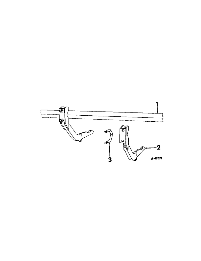 Схема запчастей Case IH INTERNATIONAL - (A-04) - REAR SECTIONS, TOOL BAR AND COUPLING BEAM 