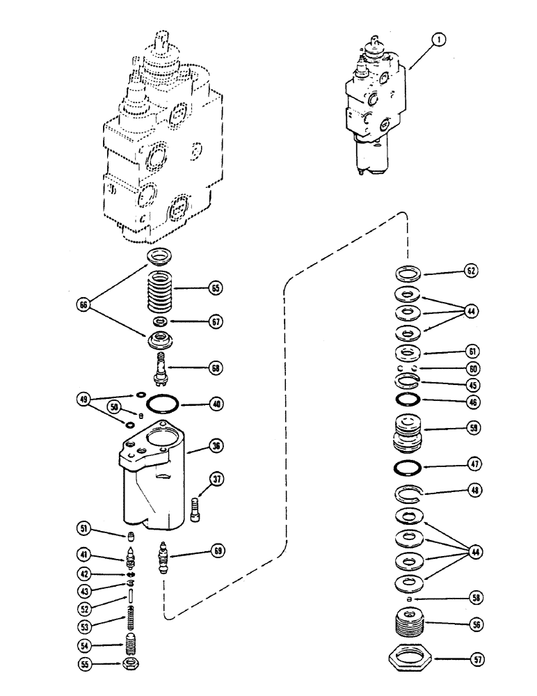 Схема запчастей Case IH 2390 - (8-288) - REMOTE VALVE BODY ASSEMBLY, ADD ON FOR THIRD OR FOURTH CIRCUITS (08) - HYDRAULICS