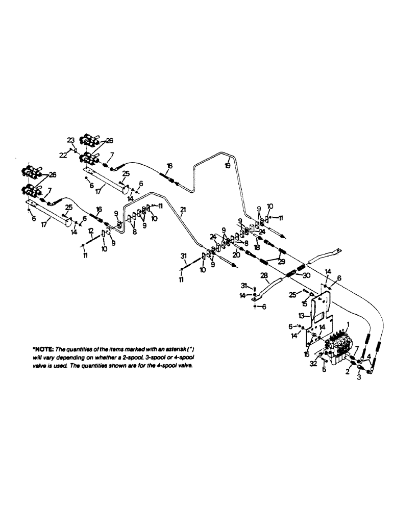 Схема запчастей Case IH 9130 - (08-07) - CONTROL VALVE AND COUPLER MOUNTING (07) - HYDRAULICS