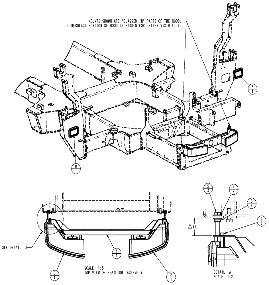 Схема запчастей Case IH SPX3320 - (12-012) - LIGHT GROUP (06) - ELECTRICAL