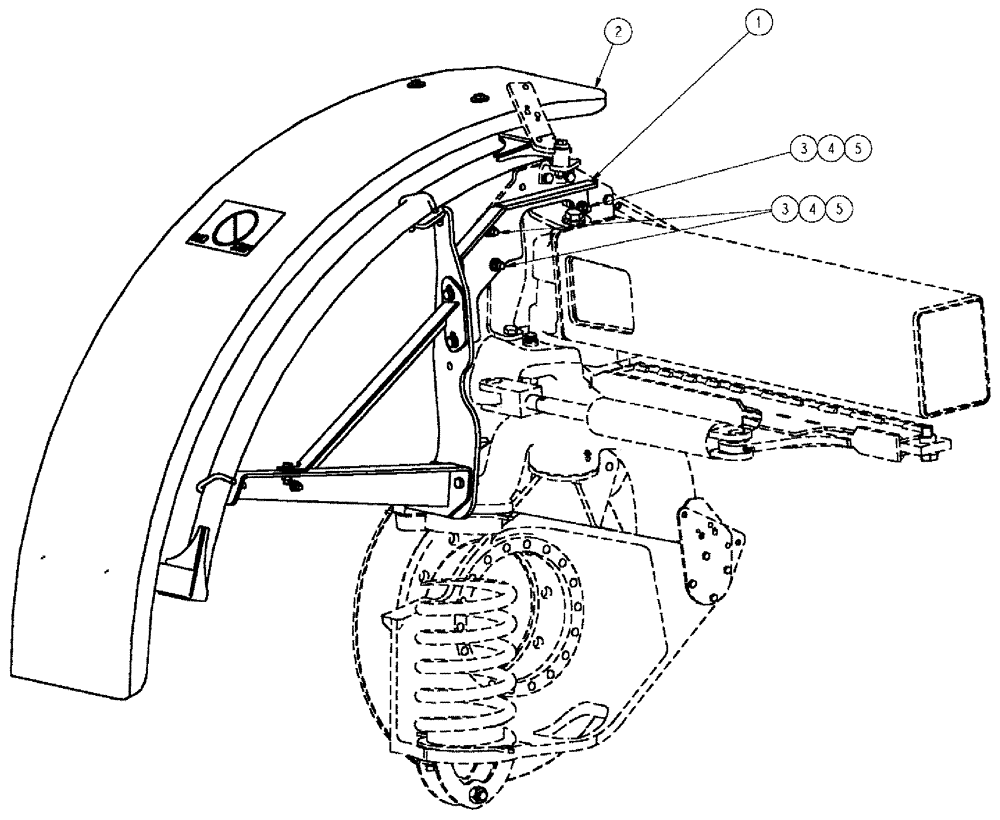 Схема запчастей Case IH SPX3310 - (11-001) - FENDER GROUP, L.H. Options