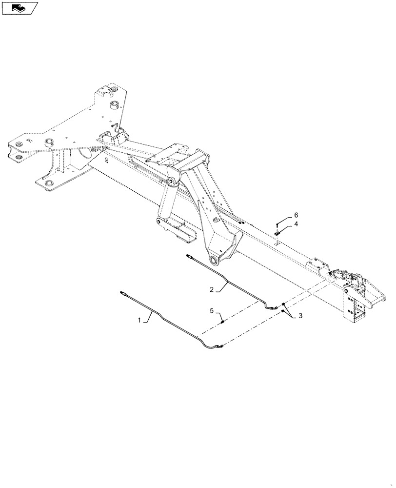 Схема запчастей Case IH 1265 - (35.947.AE[03]) - HYDRAULIC LOCK FOR 36/22 (35) - HYDRAULIC SYSTEMS