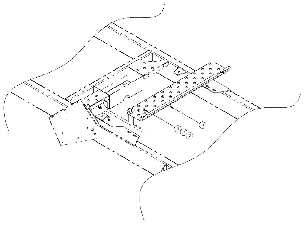 Схема запчастей Case IH 3185 - (04-019) - DECK PLATE ASSEMBLY, ELLIPTICAL Suspension & Frame