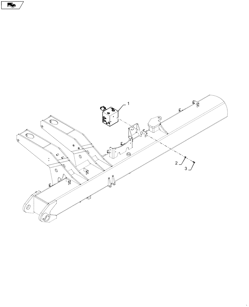 Схема запчастей Case IH 1265 - (35.744.AC[01]) - VALVE DIRECT DRIVE 5 SECTION FOR 36/30, 32/30 (35) - HYDRAULIC SYSTEMS