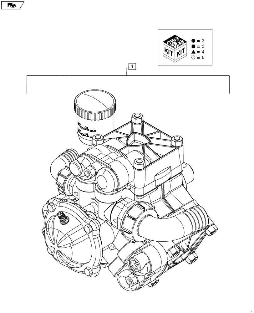 Схема запчастей Case IH 1265 - (35.747.AF[01]) - HYDRAULIC FERTILIZER PUMP 30 GPM (35) - HYDRAULIC SYSTEMS