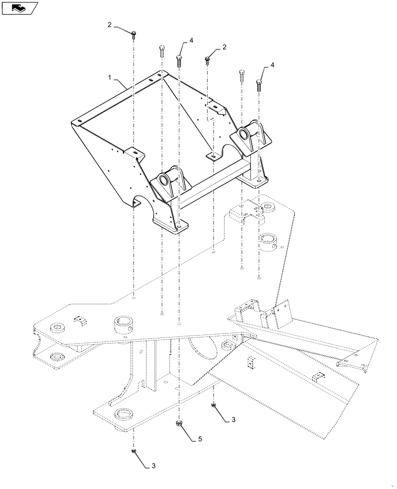 Схема запчастей Case IH 1265 - (79.100.AC[05]) - TANK SUPPORT REAR (79) - PLANTING