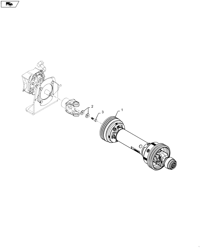 Схема запчастей Case IH 1265 - (31.201.AG[01]) - PTO , DRIVE, SHAFT (31) - IMPLEMENT POWER TAKE OFF