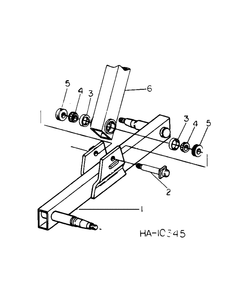 Схема запчастей Case IH 5500 - (F-10) - MAIN FRAME AXLE, WING TYPE, MACHINES WITH AXLE PIVOT THROUGH ROCKSHAFT TUBE 